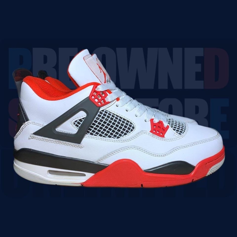 Nike White and Red Air Sneakers